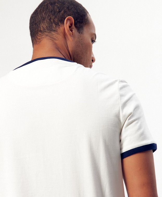 Tee-shirt Pacome écru en coton bio - La Gentle Factory - vue de dos Tee-shirt Pacome écru en coton bio - La Gentle Factory - vue de dos