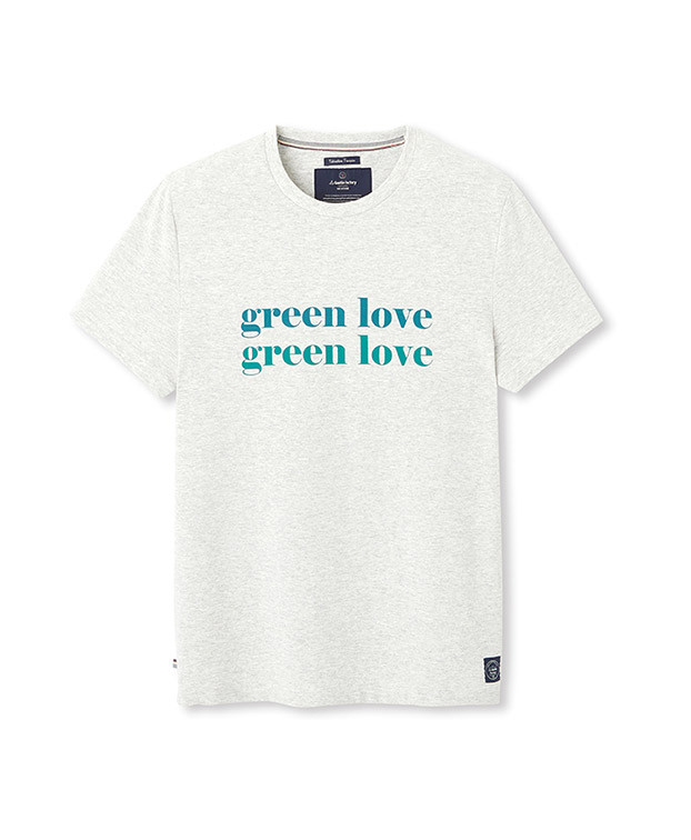 Tee-shirt Pépin gris recyclé - La Gentle Factory - Vue à plat