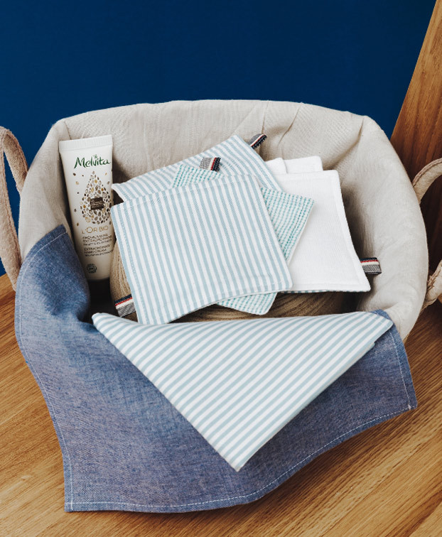Lot de 3 lingettes - La Gentle Factory - Vue de face Lot de 3 lingettes - La Gentle Factory - Vue de face