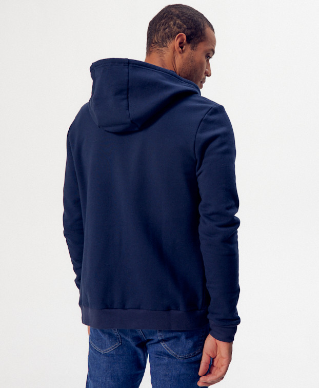 Sweat Célestin bleu en coton bio - La Gentle Factory - Vue dos Sweat Célestin bleu en coton bio - La Gentle Factory - Vue dos