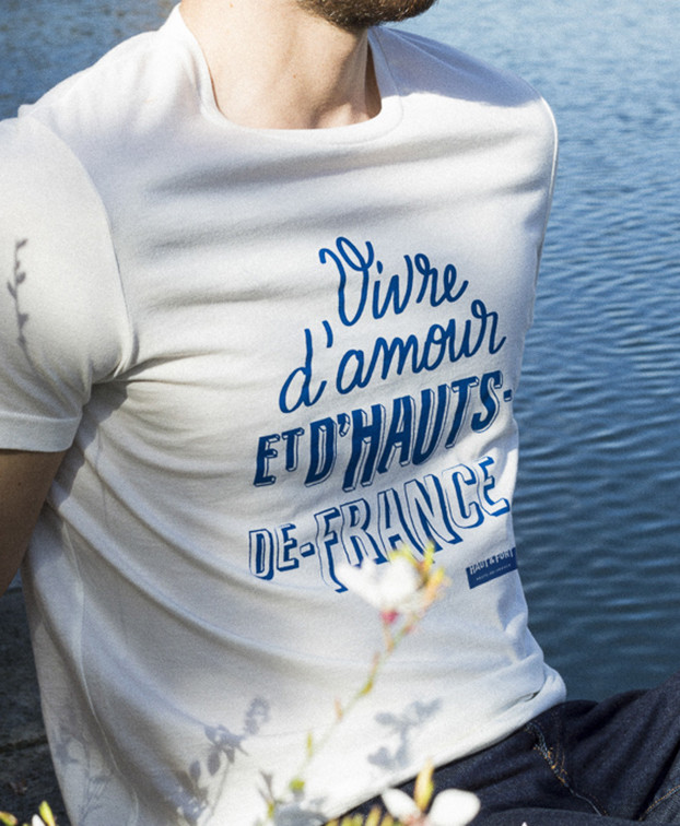 Tee-shirt Hugues en coton biologique - Vue détail print Tee-shirt Hugues en coton biologique - Vue détail print