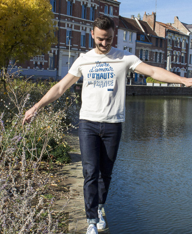Tee-shirt Hugues en coton biologique - Vue silhouette Tee-shirt Hugues en coton biologique - Vue silhouette