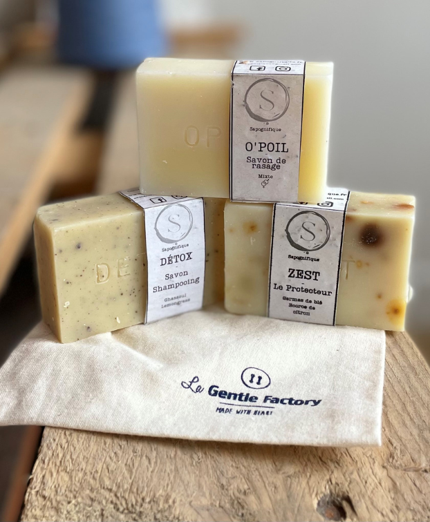 Savon visage Sapognifique - La Gentle Factory - Vue pack savon Savon visage Sapognifique - La Gentle Factory - Vue pack savon