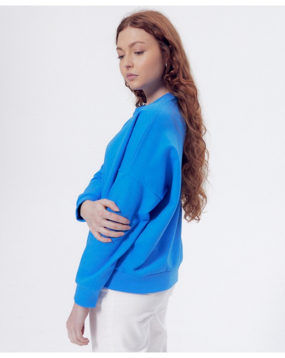 Sweat Hélène Bleu - Vue de profil