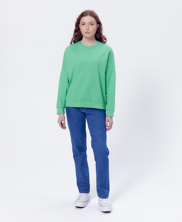 Sweat Helene Vert Menthe - silhouette Sweat Helene Vert Menthe - silhouette