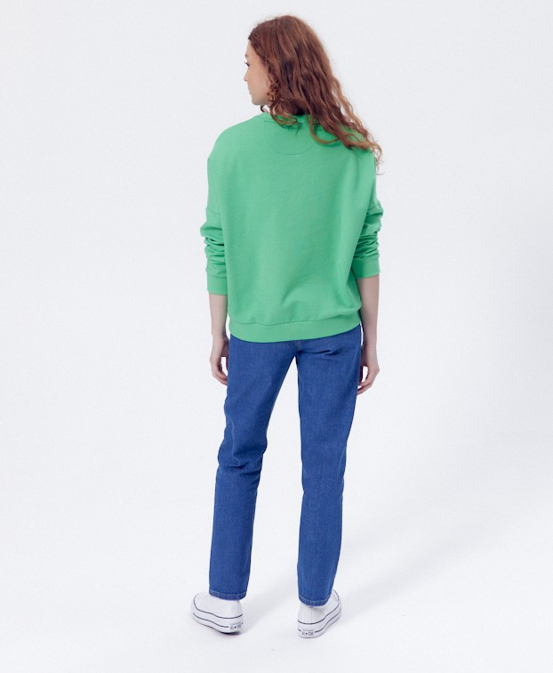 Sweat Helene Vert Menthe - vue de dos Sweat Helene Vert Menthe - vue de dos