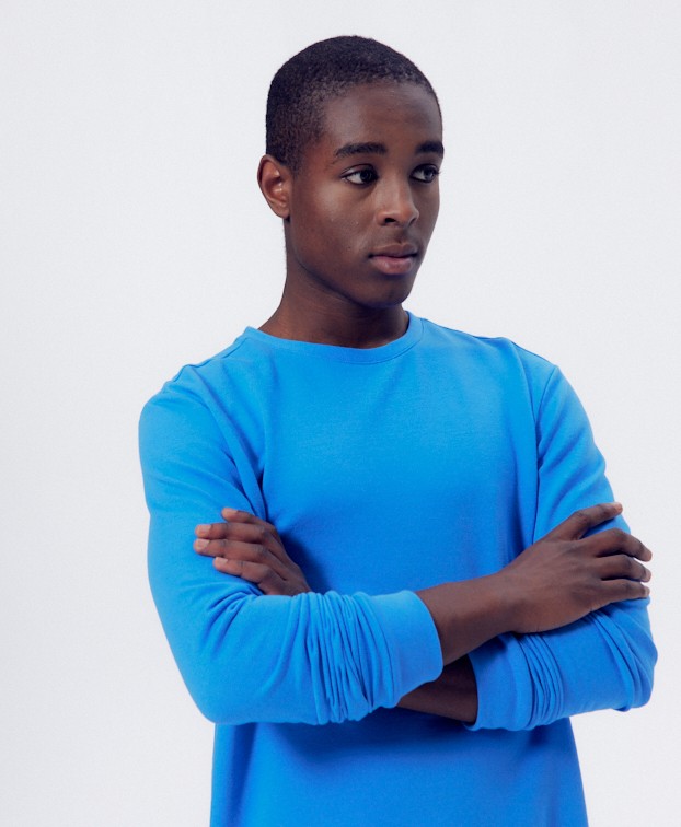 Sweat Hercule Bleu - vue de profil Sweat Hercule Bleu - vue de profil