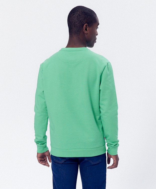 Sweat Hercule Vert Menthe de dos Sweat Hercule Vert Menthe de dos