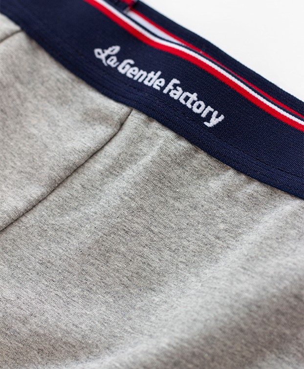 Boxer Barth Gris Chiné - vue détail élastique