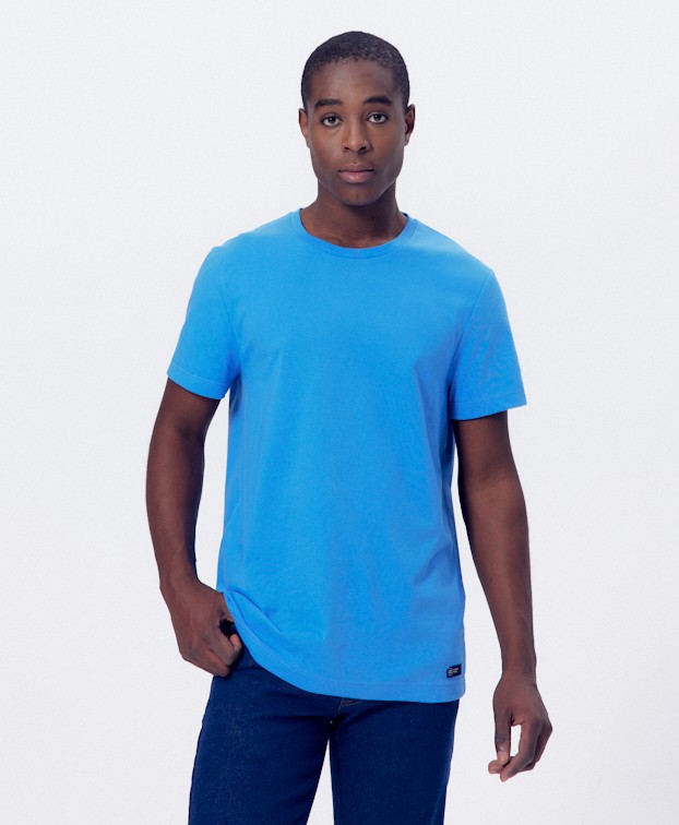 Tee-shirt Icare bleu azur - La Gentle Factory - vue de face Tee-shirt Icare bleu azur - La Gentle Factory - vue de face