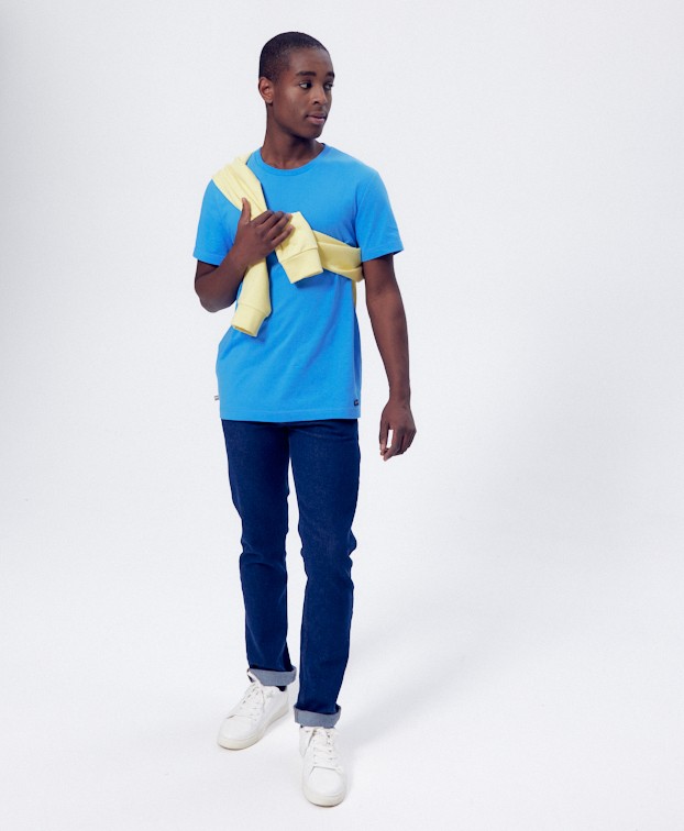 Tee-shirt Icare bleu azur - La Gentle Factory - tenue complète + sw