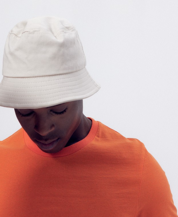Tee-shirt Icare orange - La Gentle Factory - vue haut du corps Tee-shirt Icare orange - La Gentle Factory - vue haut du corps