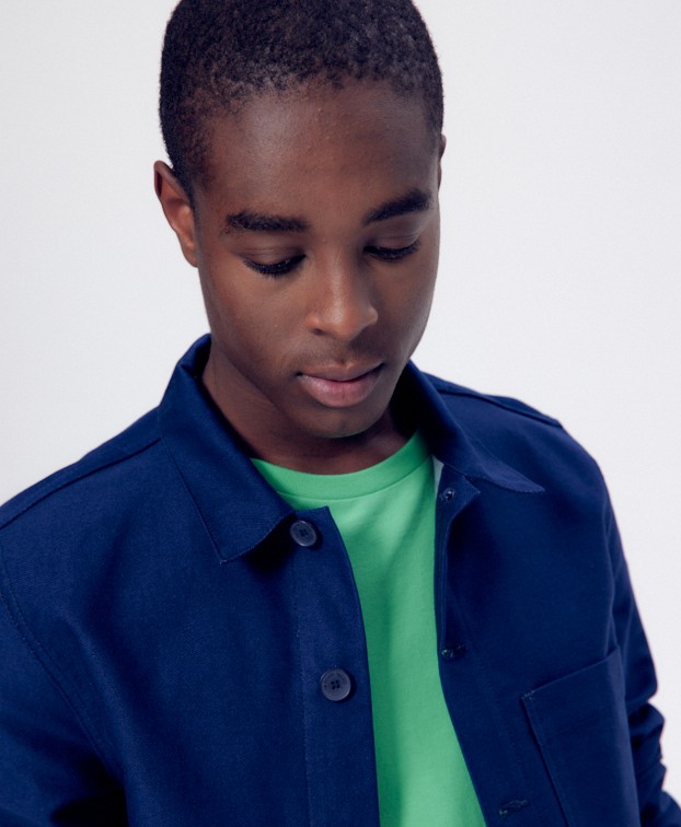 TS Icare Vert Menthe - La Gentle Factory - vue haut avec veste TS Icare Vert Menthe - La Gentle Factory - vue haut avec veste