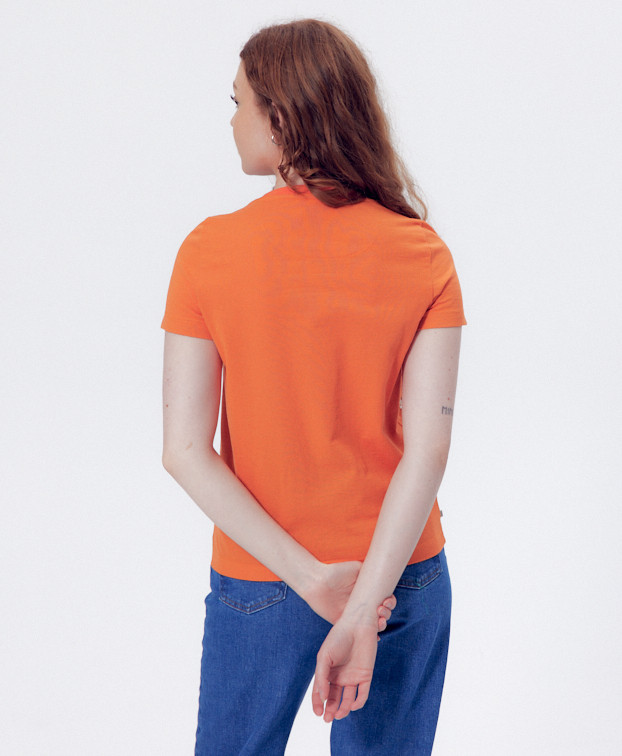 Tee-shirt Ida orange - La Gentle Factory - vue de dos