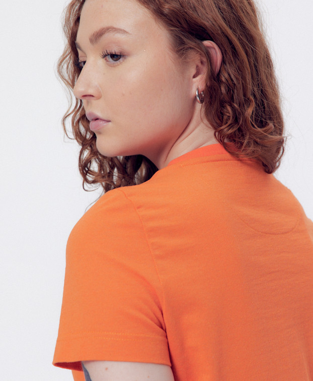 Tee-shirt Ida orange - La Gentle Factory - vue de dos zoom Tee-shirt Ida orange - La Gentle Factory - vue de dos zoom