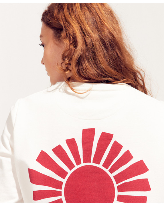 Sweat Stella écru "Soleil" en coton bio - La Gentle Factory - Zoom dos