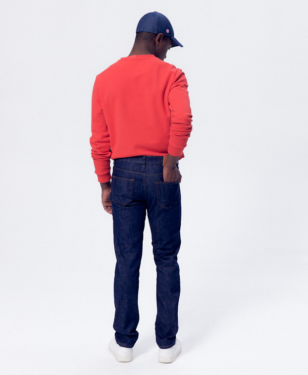 Jean Billy droit brut en coton bio - L32 - La Gentle Factory - Vue dos Jean Billy droit brut en coton bio - L32 - La Gentle Factory - Vue dos