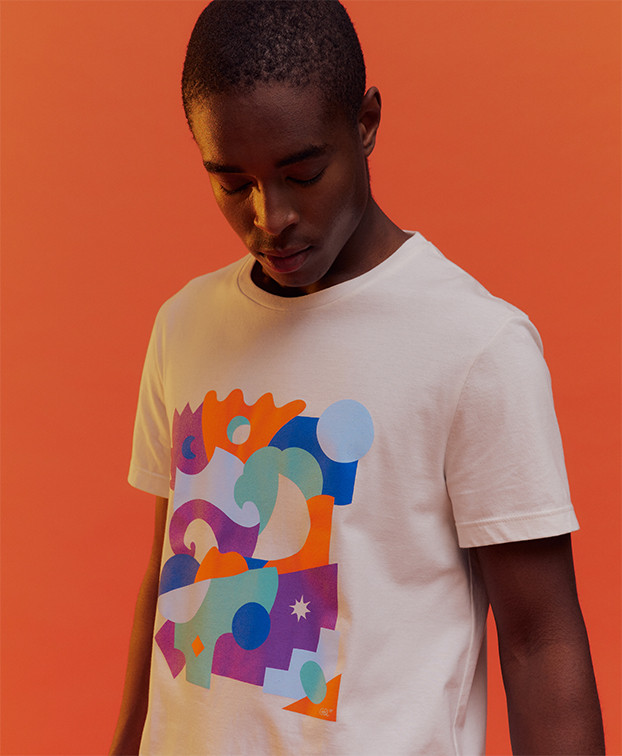 Tee-shirt Prosper G&L écru en coton bio - La Gentle Factory - Photo principale Tee-shirt Prosper G&L écru en coton bio - La Gentle Factory - Photo principale