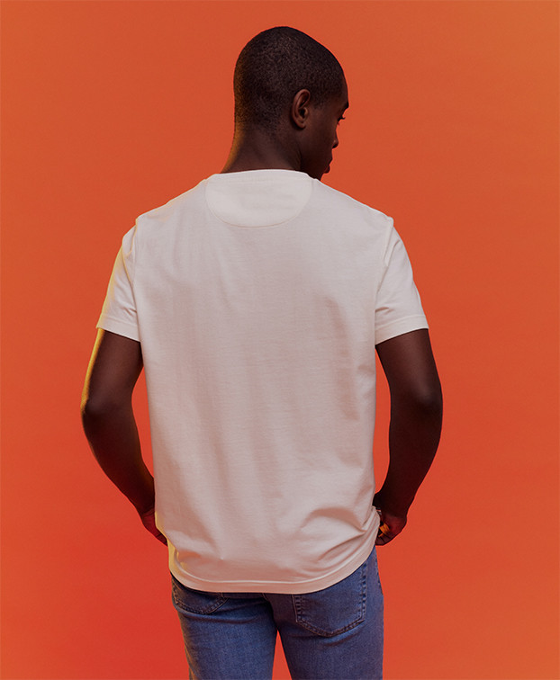 Tee-shirt Prosper G&L écru en coton bio - La Gentle Factory - Dos