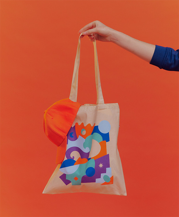 Tote-bag G&L écru en coton bio - La Gentle Factory - Vue principale Tote-bag G&L écru en coton bio - La Gentle Factory - Vue principale