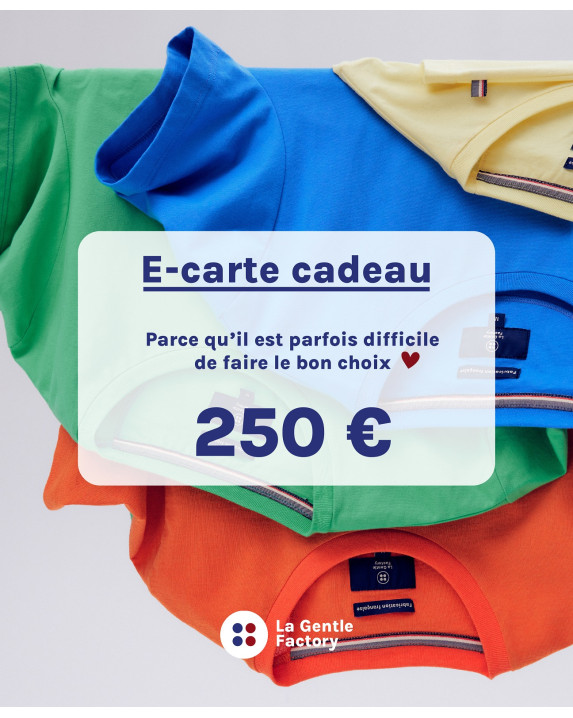 E-Carte Cadeau 250€ - La Gentle Factory