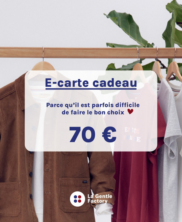 E-Carte Cadeau 70€ - La Gentle Factory