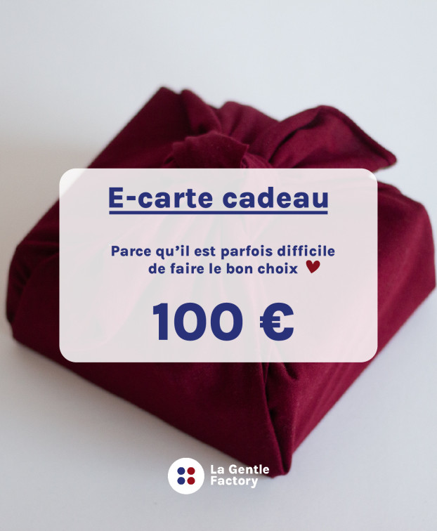 E-Carte Cadeau 100€ - La Gentle Factory