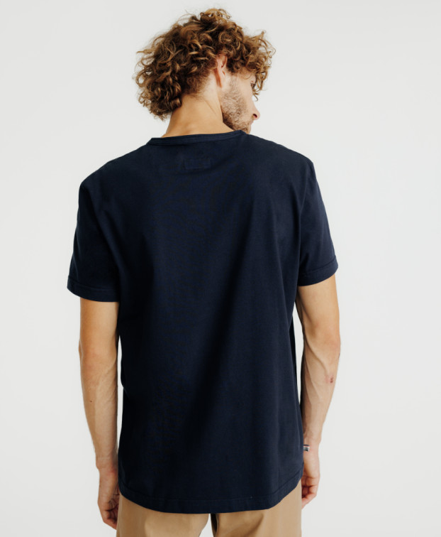 Tee-shirt Augustin bleu marine - Vue de dos