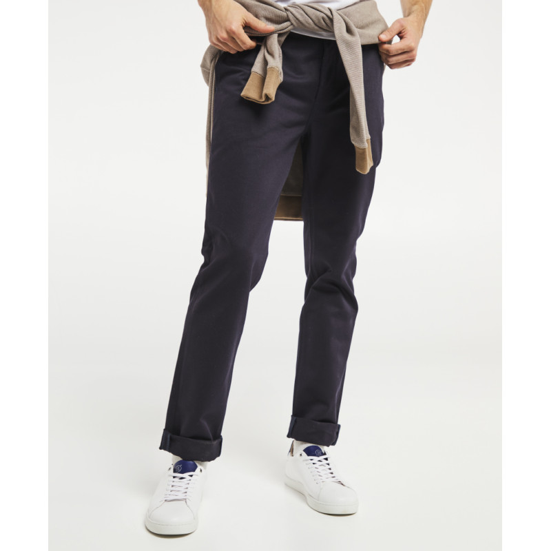 Pantalon Chino MAISON 123 Bleu Marine - Taille 42/44 - Neuf Avec étiquettes - Femme