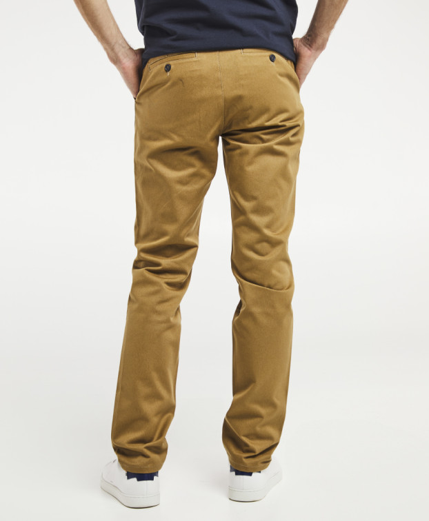Chino Leon sable  marine made in France - La Gentle Factory - Vue de dos
