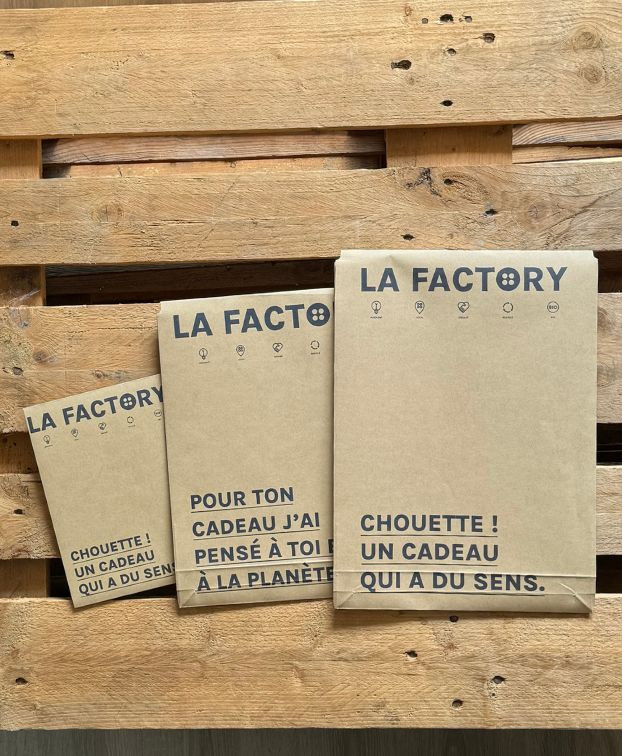 Pochette cadeau grande Made In France Kraft - La Gentle Factory
