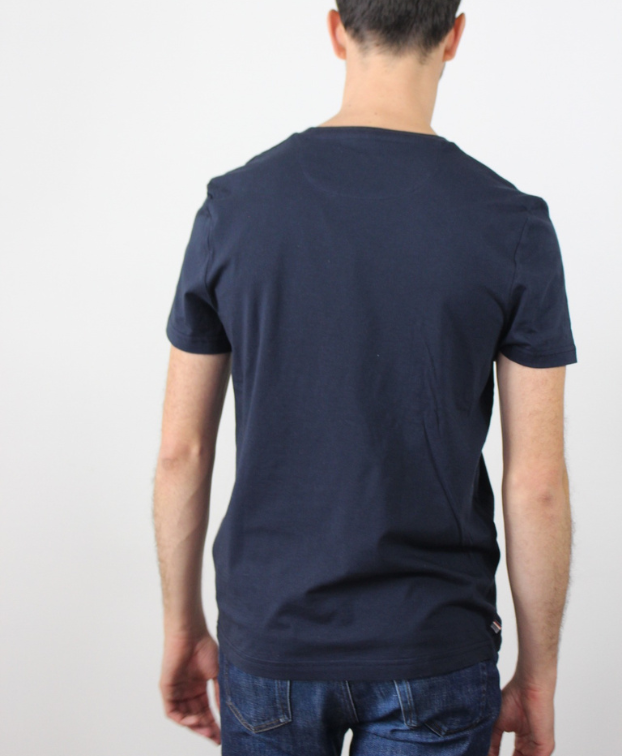 Tee-shirt Barthélémy cœur marine foncé -  La Gentle Factory - Vue de dos