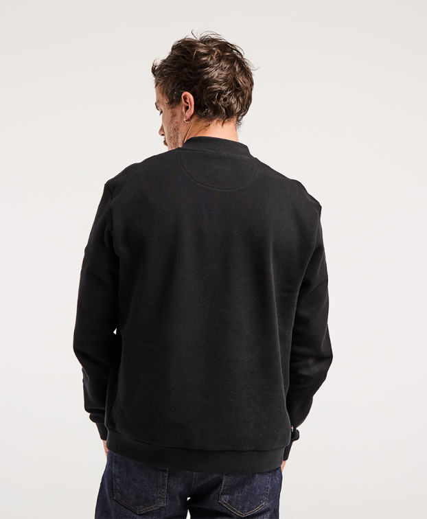 Sweat Made In France Bio & Zippé Pedro Noir - La Gentle Factory