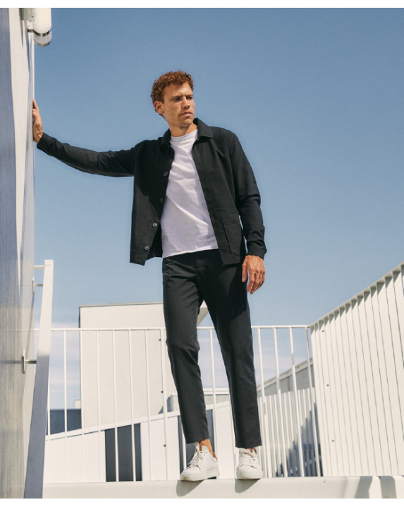 Veste technique Hamilton flex noir en polyester recyclé - vue de face