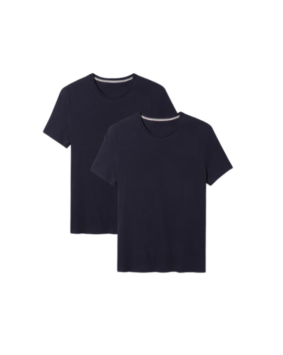 Tee-shirt Homme x 2- Pack Bleu Marine Made in France - vue pack