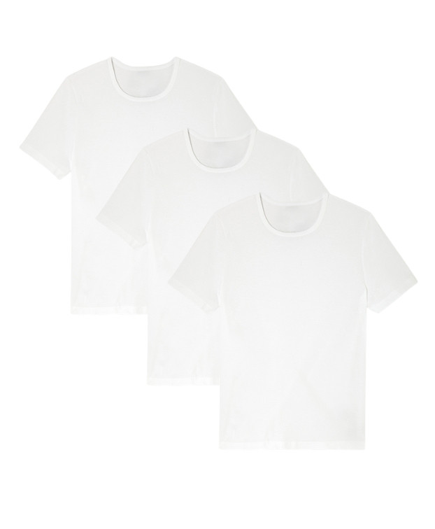 Tee-shirt Homme x 3- Pack Ecru Made in France - vue pack