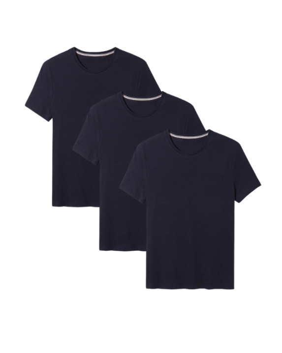 Tee-shirt Homme x 3- Pack Bleu marine Made in France - vue pack