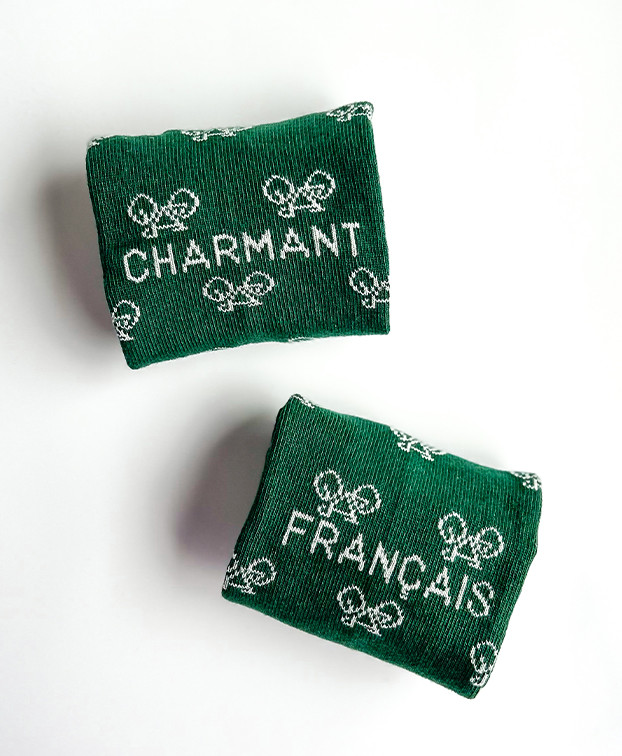 Chaussettes Made In France Homme Bio Caspar Verte - La Gentle Factory