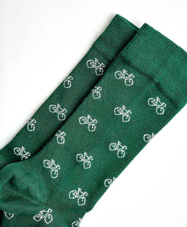 Chaussettes Made In France Homme Bio Caspar Verte - La Gentle Factory