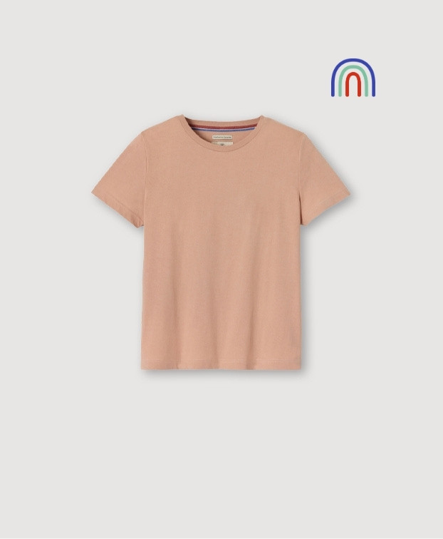 T-shirt Femme Made In France Recyclé Ida Vieux Rose - La Gentle Factory