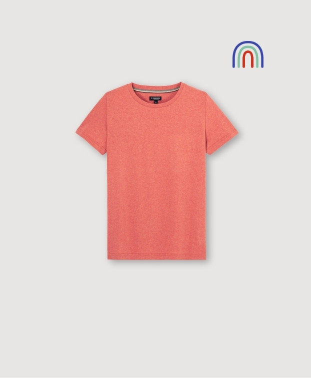 Tee-shirt rouge femme uni Made In France petit prix - La Gentle Factory