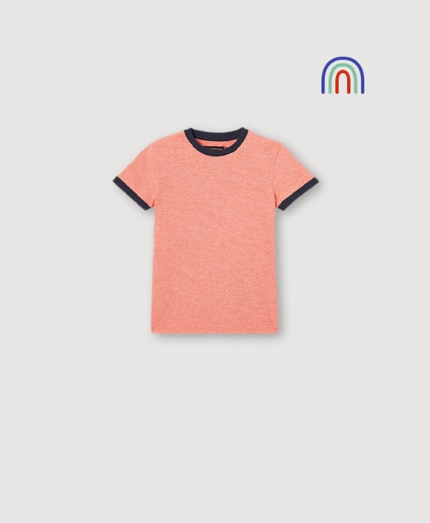 Joe, le tee-shirt enfant uni - Orange - Coton Bio - packshot