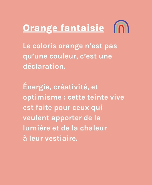 Juste, le tee-shirt uni Orange - La Gentle Factory - Valeurs