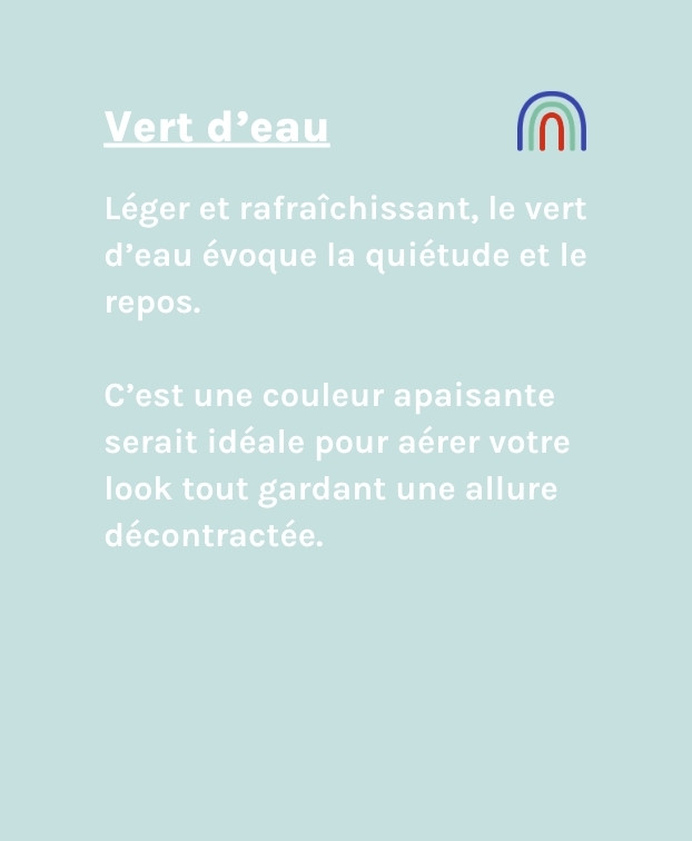 Tee-shirt Ida vert d'eau en coton bio - Valeurs