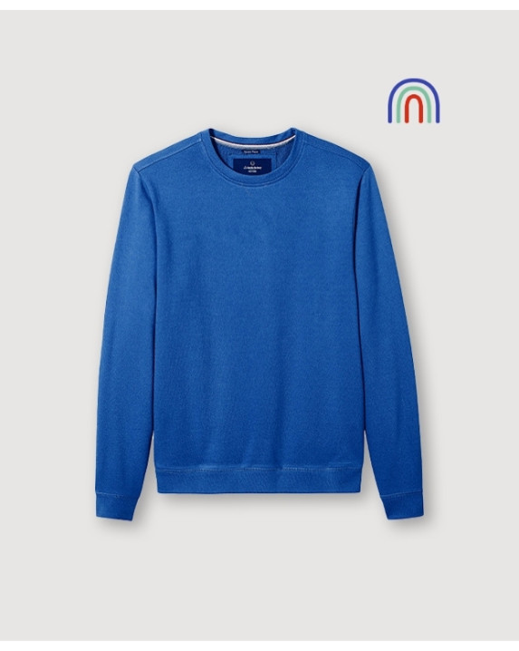Justin, le sweat uni tout simple - La Gentle Factory - vue à plat