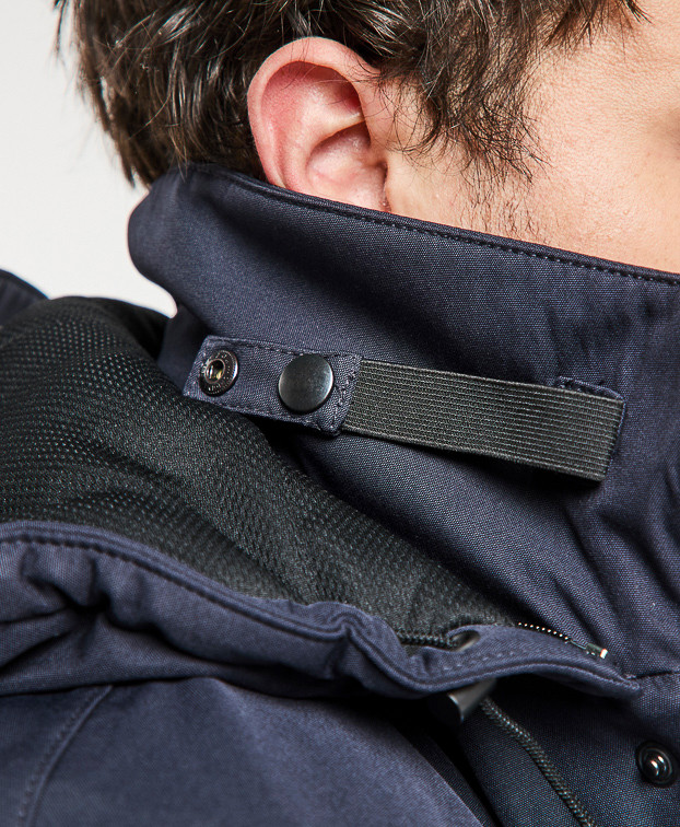 ELON MANTEAU WARM BLEU MARINE