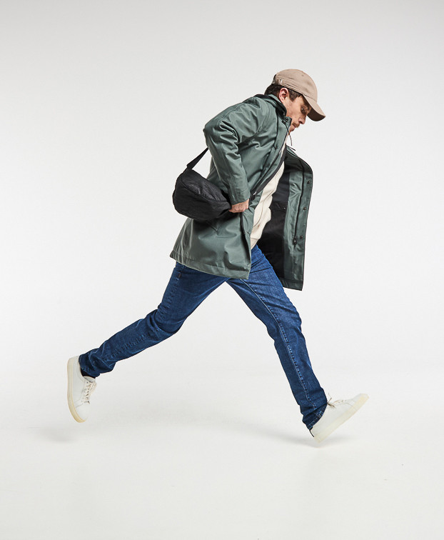ELON MANTEAU CROSS OVER KAKI