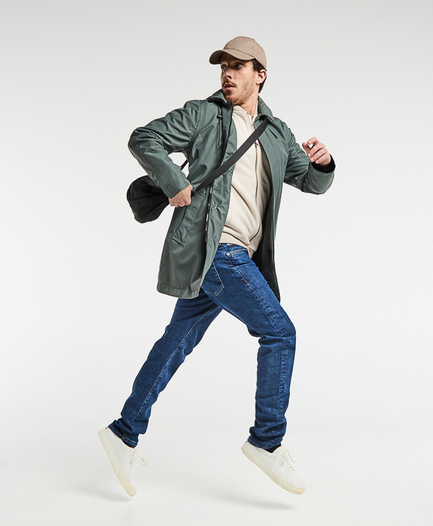ELON MANTEAU CROSS OVER KAKI