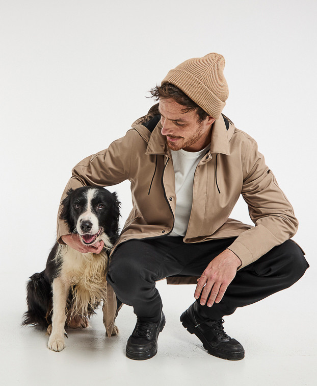 ELON MANTEAU CROSS OVER BEIGE MOYEN