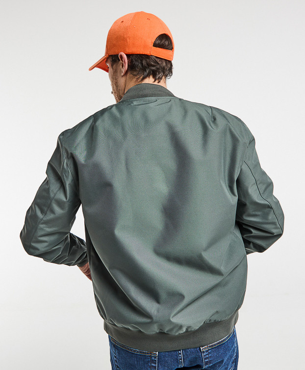 Blouson Neil cross over kaki en polyester recyclé